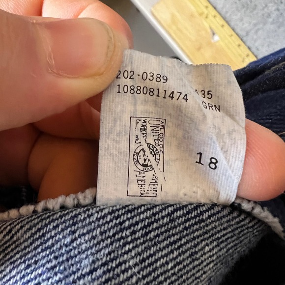 Vintage Lee Riders Bootcut Jeans Mens 32x33 Indigo Blue NEW Regular Fit Made USA - Picture 10 of 11